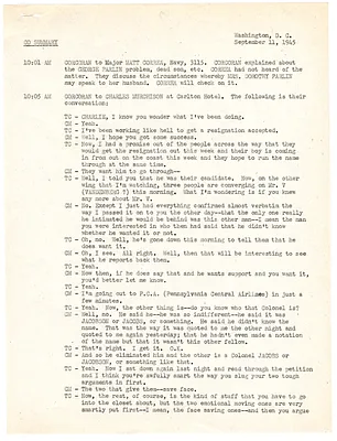 Summaries of Telephone Conversations