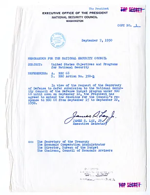 Memorandum from James S. Lay, Jr. to the National Security Council