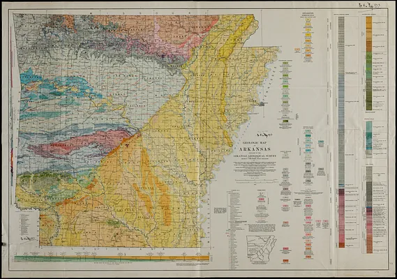 Geologic map of Arkansas
