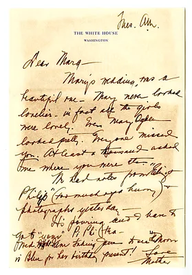 Letter from Bess W. Truman to Margaret Truman with Attached Newspaper Clipping