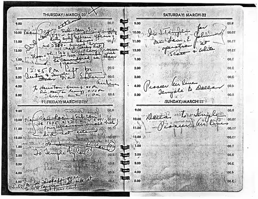 Lyndon Johnson's 1947 Desk Diary, beginning 3/20/1947