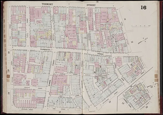 Insurance map of Boston : volume 1