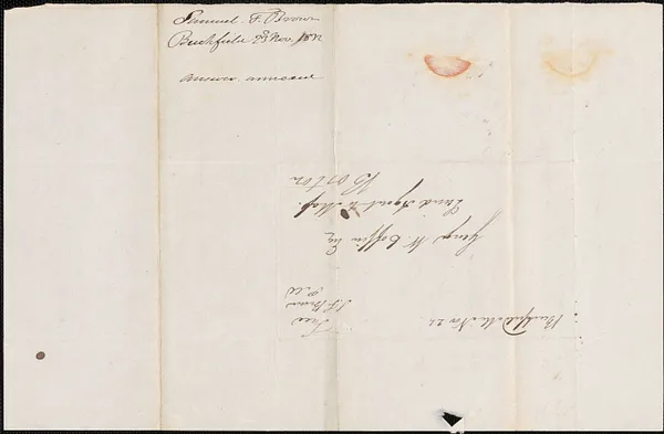 Sam Brown to George Coffin, 23 November 1832