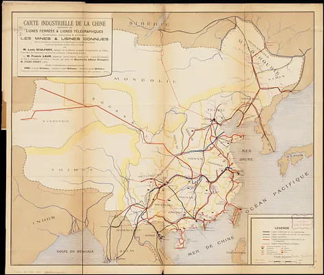 Carte industrielle de la Chine