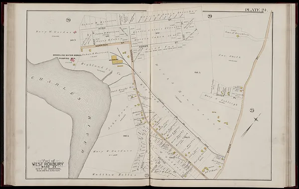 Atlas of the city of Boston, West Roxbury, Mass., volume six : from actual surveys and official plans