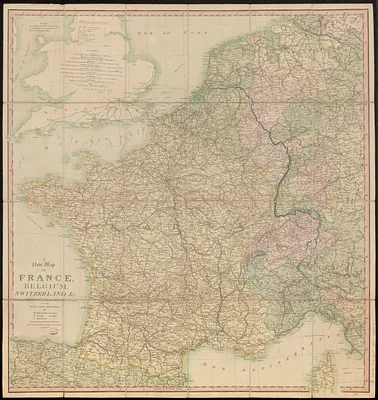 A new map of France, Belgium, Switzerland &c.