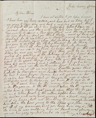 Letter from Lucia Weston, Boston, [Mass.], to Debora Weston, Sunday afternoon, [1836]