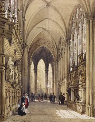 Interior of a Gothic Church