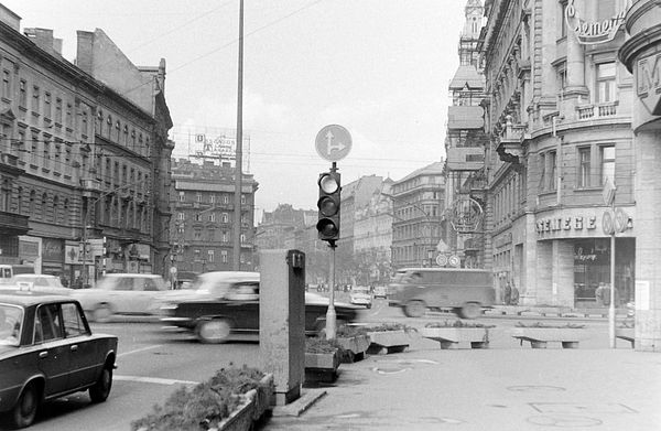 Nagykörút Intersection, Budapest, 1973