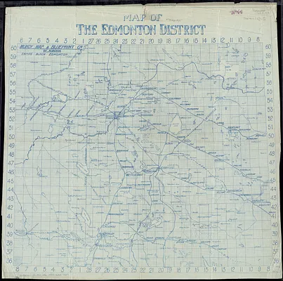 Map of the Edmonton District