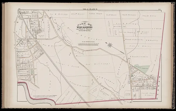 Atlas of the county of Suffolk, Massachusetts : vol. 5th, West Roxbury, now ward 17, Boston : from actual survey & official records