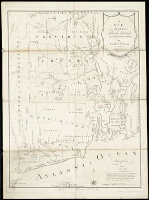 A map of the State of Rhode Island