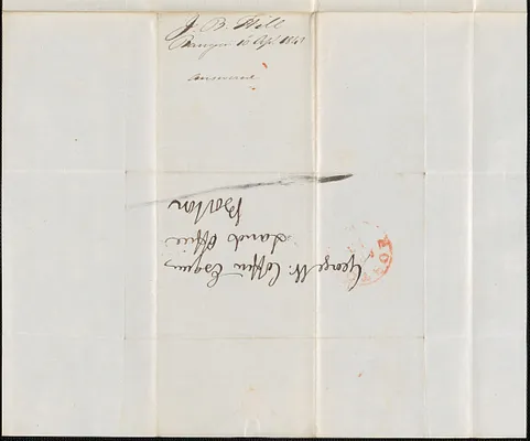J.B. Hill to George Coffin, 10 April 1843