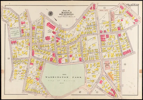 Atlas of the city of Boston, Roxbury