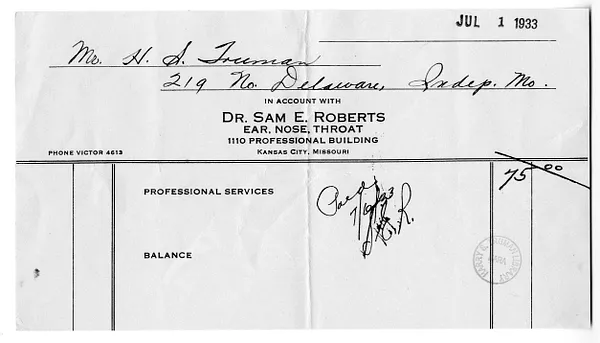 Bill from Dr. Sam E. Roberts