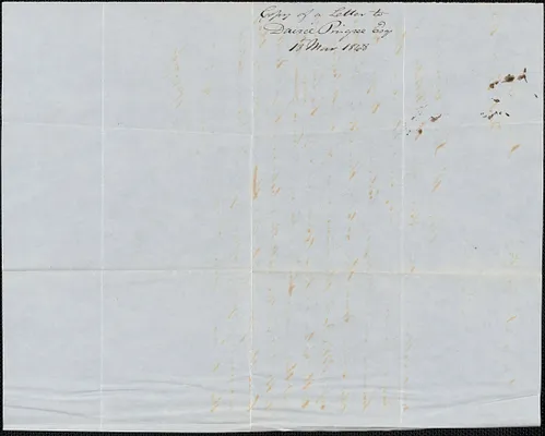 Copy of a letter from George Coffin to David Pingree, 18 March 1848