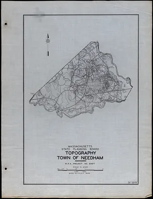 Topography Town of Needham