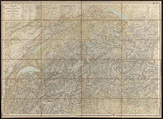 Dritte karte der Schweiz