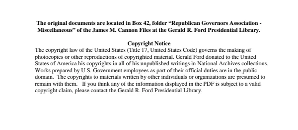 Republican Governors Association - Miscellaneous