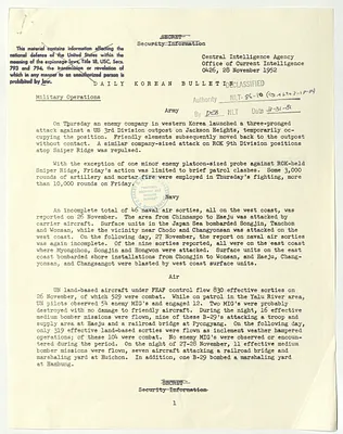 Memorandum, Daily Korean Bulletin