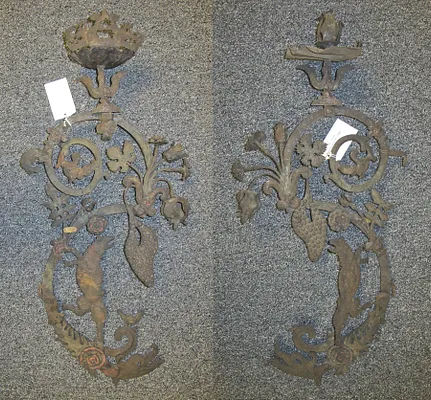 Pair of Candle Brackets