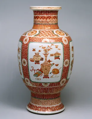 Vase with Scene of Scholar and Art Objects