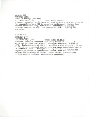 FY1991 Title V Report on Science, Technology and American Diplomacy [5]