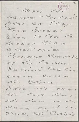 Your Scholar (Emily Dickinson), Amherst, Mass., autograph letter signed to Thomas Wentworth Higginson, Spring 1886