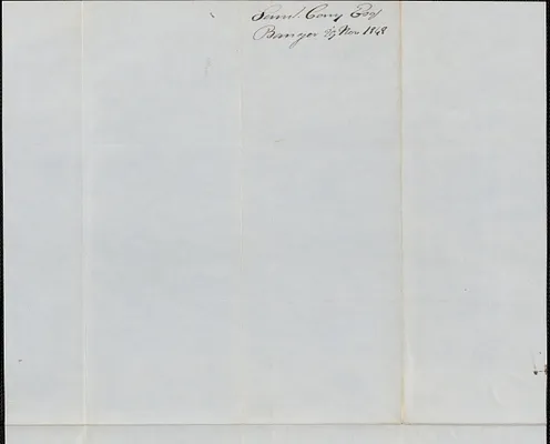 Samuel Cony to George Coffin, 29 November 1848