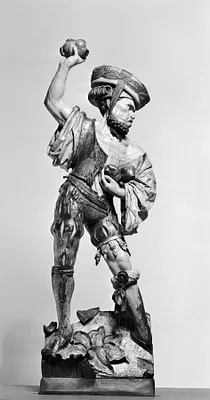 Man Throwing a Stone