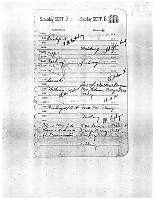 Lyndon Johnson's 1957 Desk Diary, beginning 9/7/1957