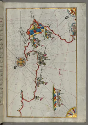 Map of the Italian Coast from Lecce to Gallipoli