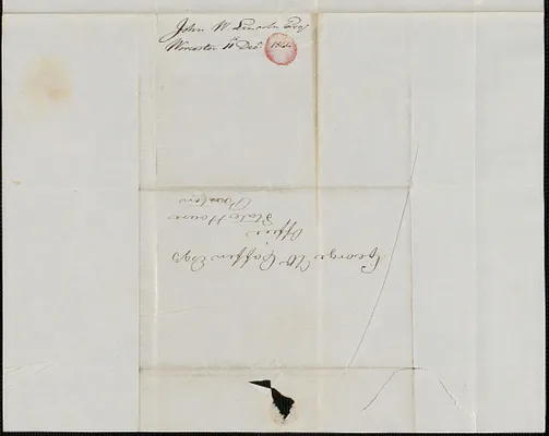 John W. Lincoln to George Coffin, 11 December 1844