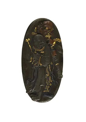 Kashira with Two Figures