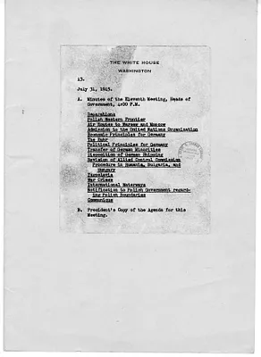 File Unit List - Minutes of the Eleventh Meeting of Heads of Government