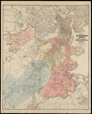 Map of Boston, for 1883