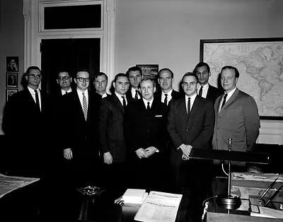 Director of Food for Peace, George McGovern, with Visitors
