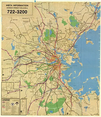 MBTA map