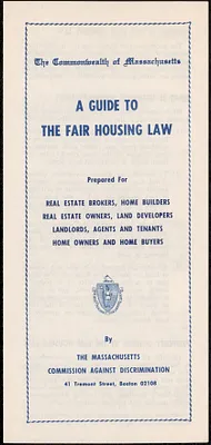 A Guide to Fair Housing Law brochure