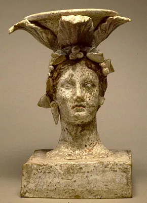 Incense Burner in the Form of a Female Head