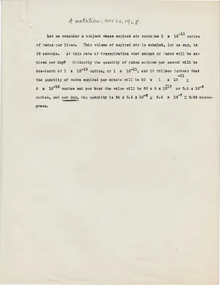 Notation, November 22, 1928