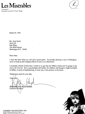 Verveer, Melanne Correspondence: June to December 1996: Miscellaneous [1]