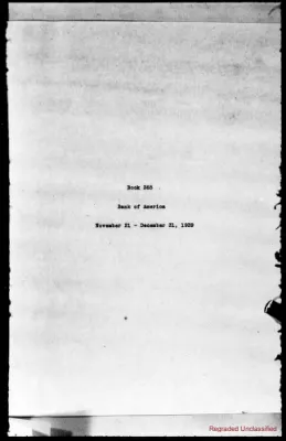 Volume 365 - Bank of America, November 21 – December 31, 1939