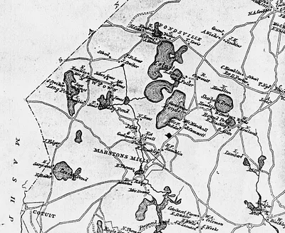 Ponds and airfield map