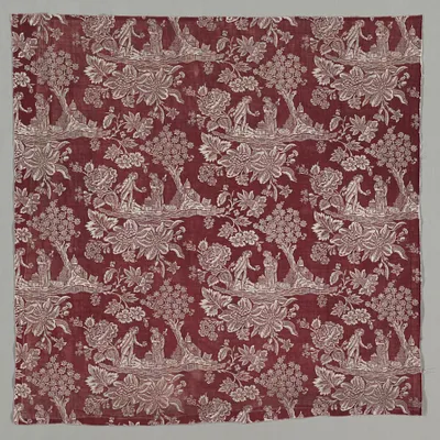 Fragment of Woodblock Printed Cotton