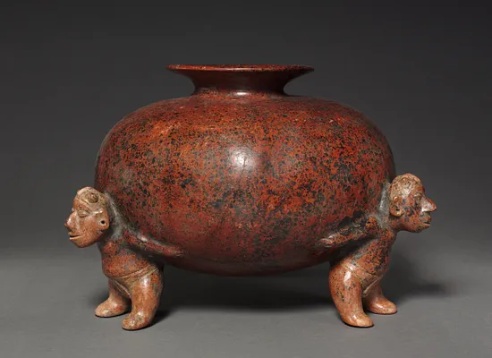 Vessel with Crested Atlantean (Supporting) FIgures