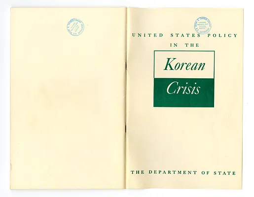 Department of State Report, United States Policy in the Korean Crisis