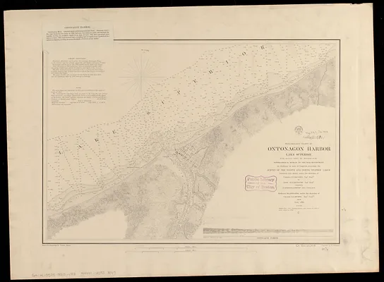 Preliminary chart of Ontonagon Harbor, Lake Superior