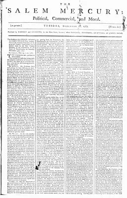 The Salem Mercury: Political, Commercial, and Moral
