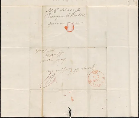 Nicholas Norcross to George Coffin, 28 November 1840